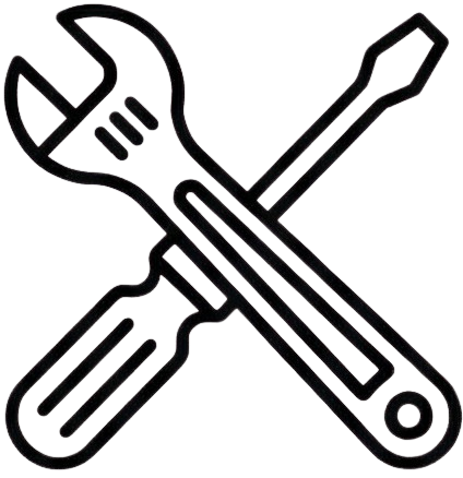 Wrench screwdriver tools icon