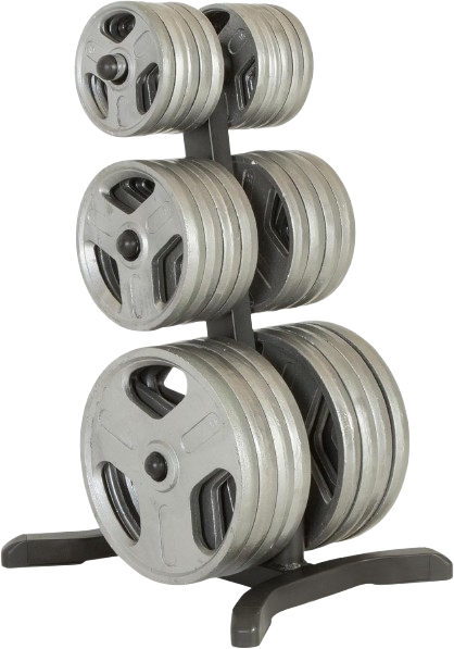 Heavy-Duty Bumper Plate Rack for Home Gym